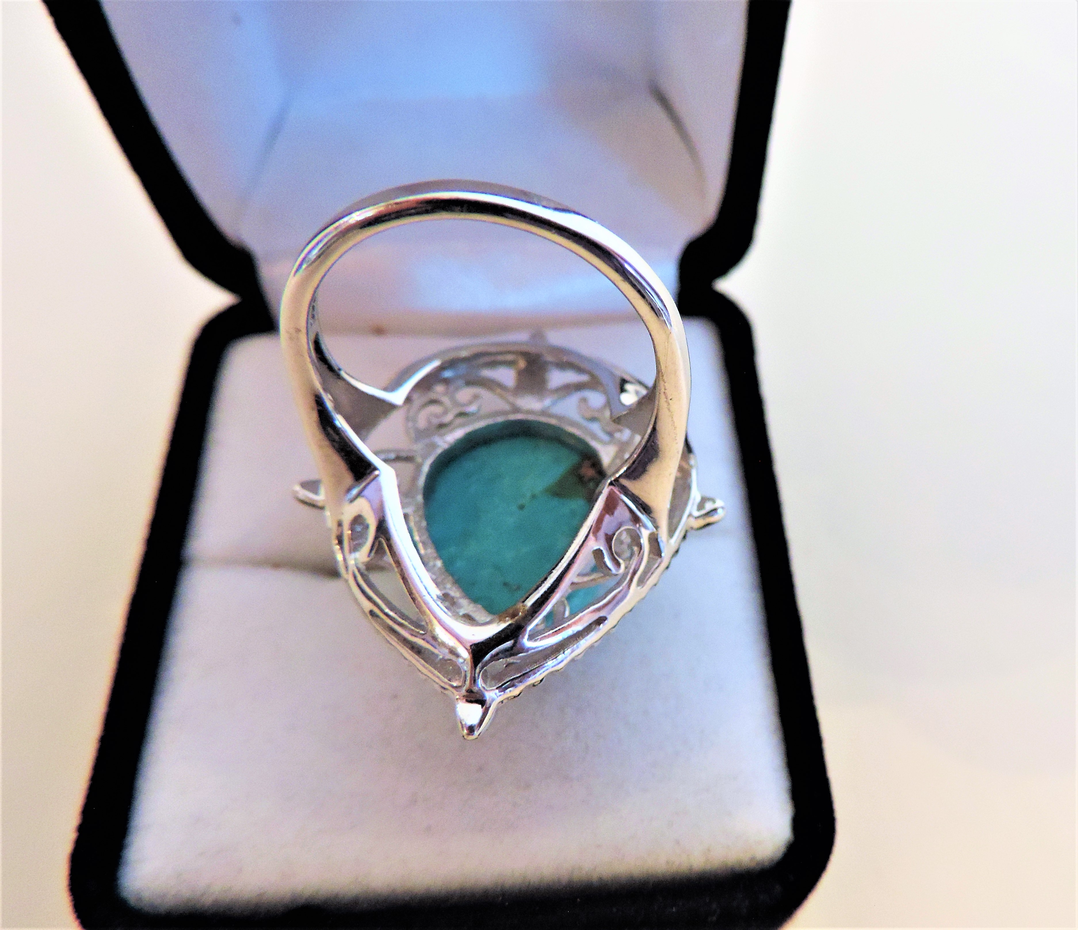 Sterling Silver Ring Turquoise Ring - Image 5 of 5