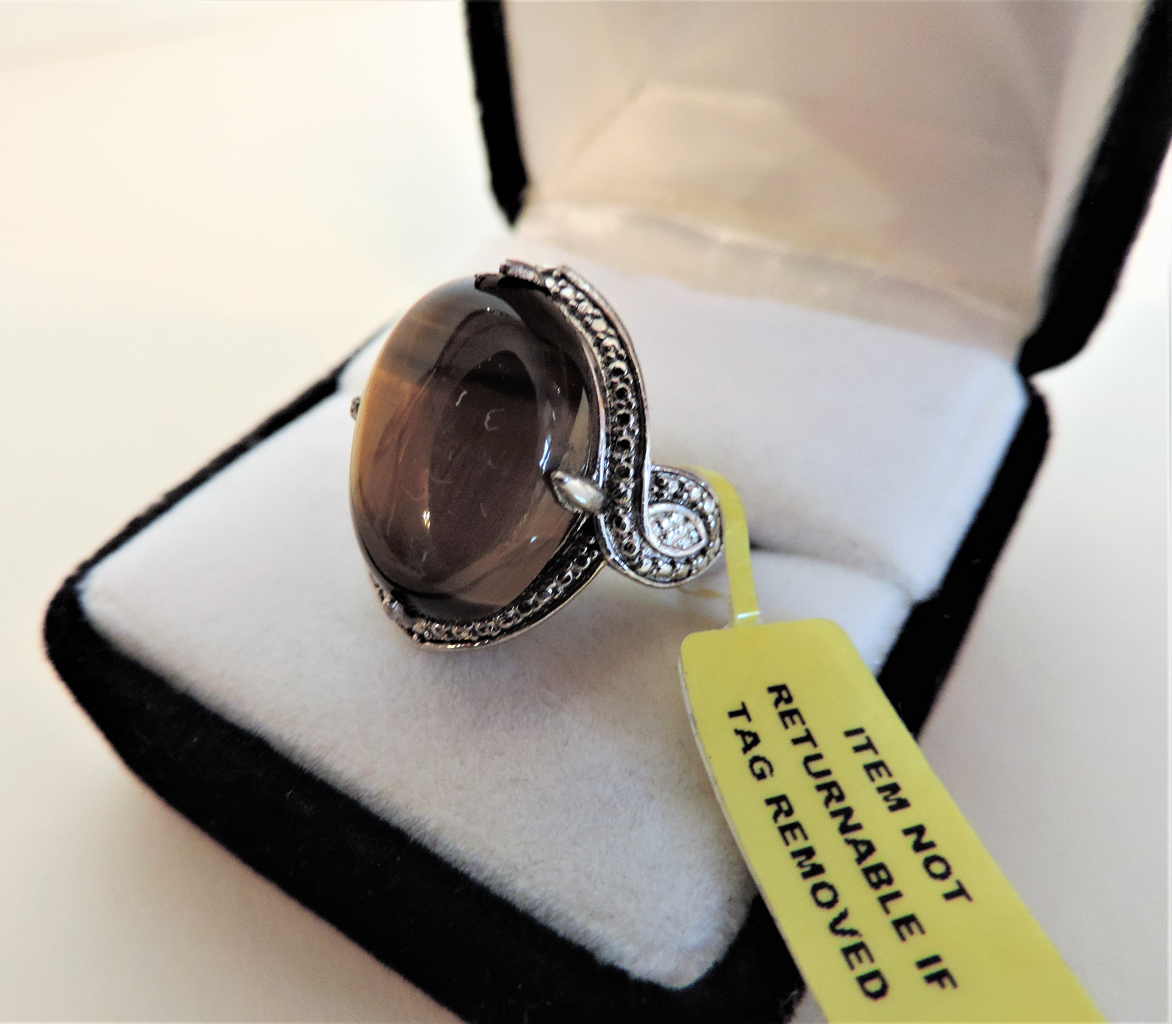 Tigers Eye Sterling Silver Ring - Image 3 of 4