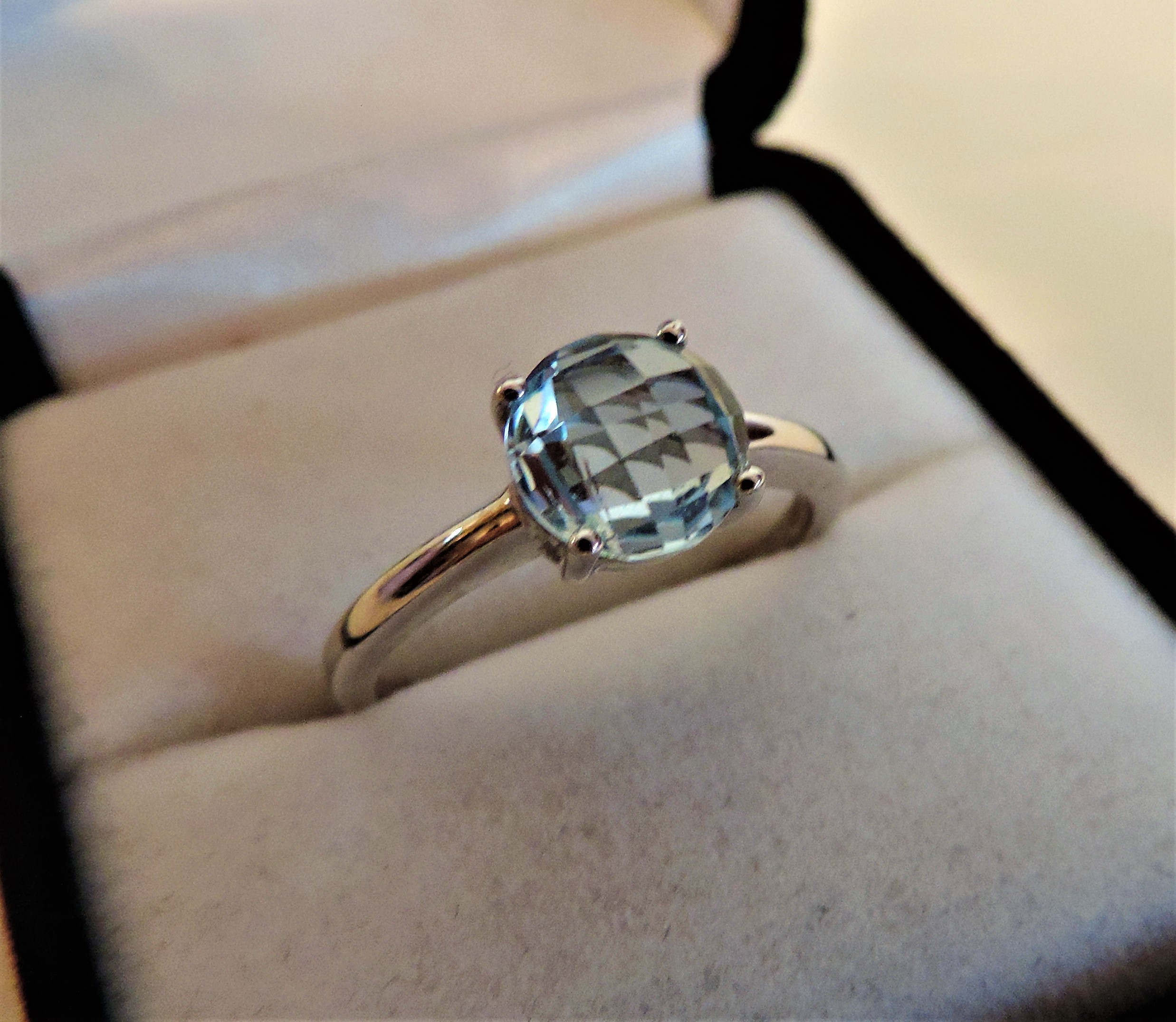 Sterling Silver 2.50ct Blue Topaz Ring - Image 2 of 4