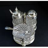 Mappin & Webb Silver Plate Cruet Set