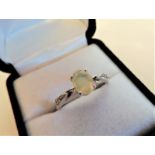 Sterling Silver Opal Ring