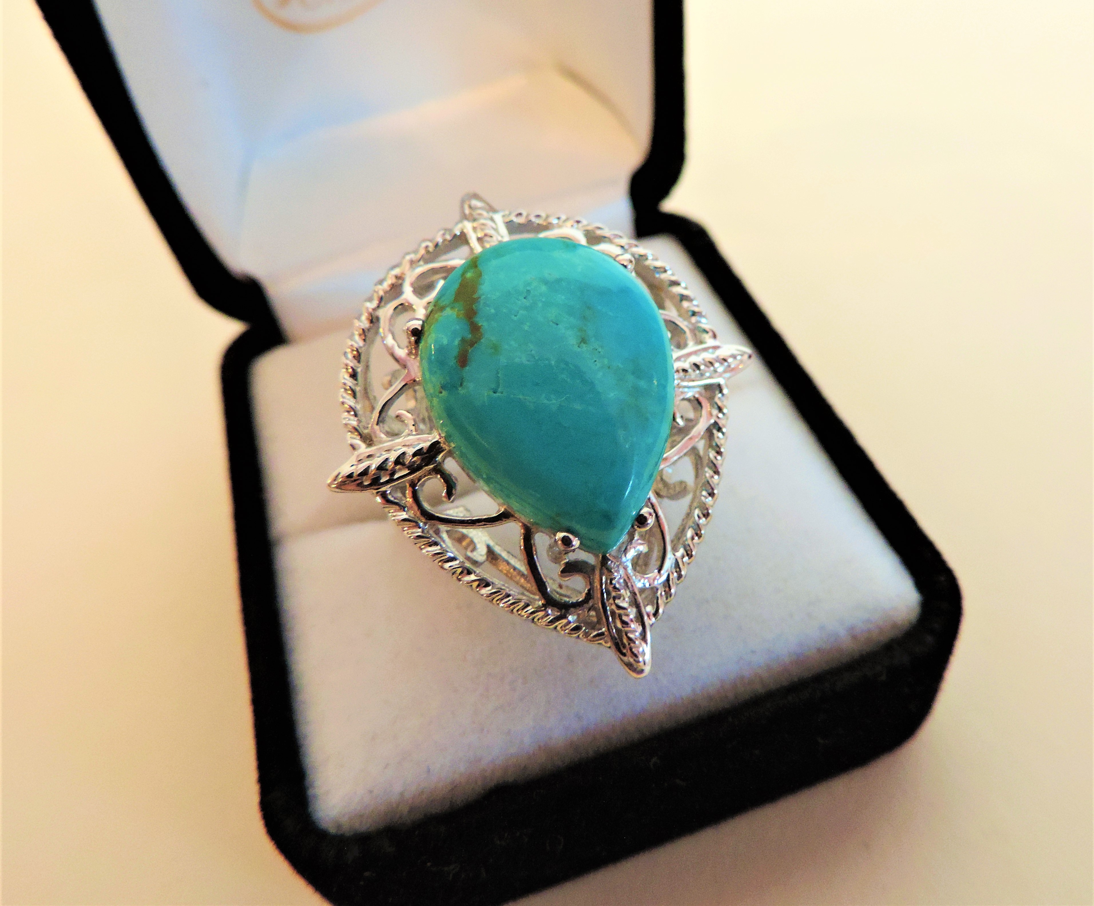 Sterling Silver Ring Turquoise Ring - Image 4 of 5