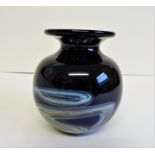 Samuel Herman Art Glass Vase