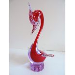 Vintage Murano Oball Luigi Onesto Glass Bird Sculpture