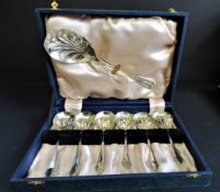 Vintage Silver Plated Shell Shaped Dessert Spoons
