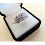 Sterling Silver 1.74 carat Tanzanite Ring