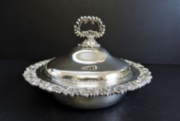 Antique Silver Plated Entree Dish/Vegetable Tureen