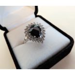 925 Sterling SIlver 2.5ct Sapphire Ring