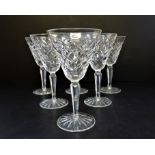 Set of 6 Waterford Crystal Wine Glasses