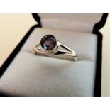 925 Sterling Silver Amethyst Ring