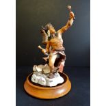 Franklin Mint 'Spirit of the Sioux' Porcelain Sculpture