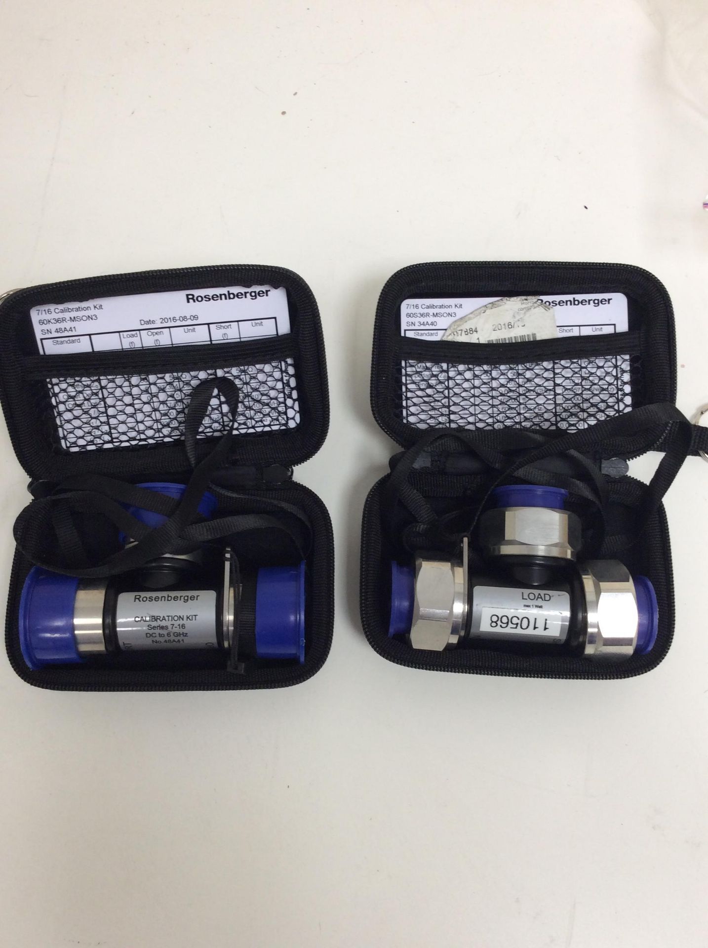 2x rosenberger calibration kit series 7-16 dc to 6 ghz