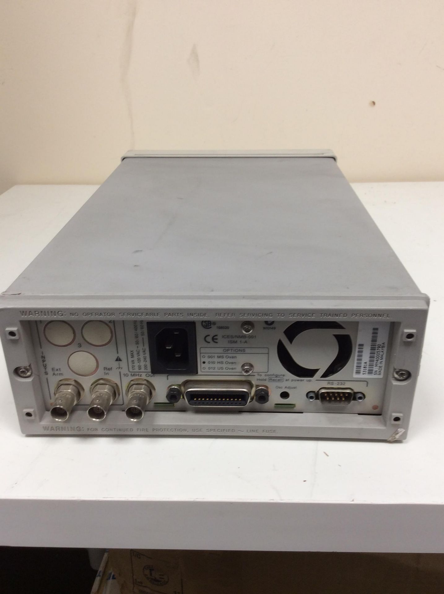 Agilent 53181a rf frequency counter - Image 2 of 3