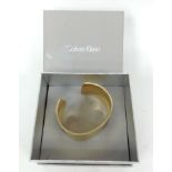 Calvin Klein Cuff Style Bracelet/Bangle Withpitted Design