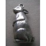 Vintage Silver Plated Rabbit Rattle