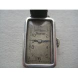 Ladies Silver 15 Jewels John Morley of Bradford Cased Wrist Watch