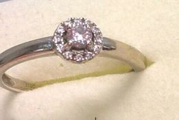 18K White Gold Donadio Diamond Ring