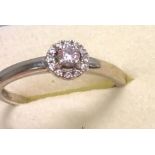 18K White Gold Donadio Diamond Ring