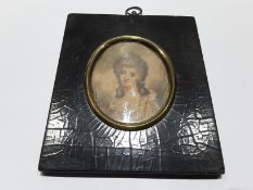Portrait Miniature of an 18th Century Lady
