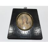 Portrait Miniature of an 18th Century Lady