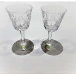 A Pair Of Vintage Waterford Crystal Wine Glasses