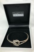 Tianguis Jackson Sterling Silver Knot Bangle/Bracelet In Box