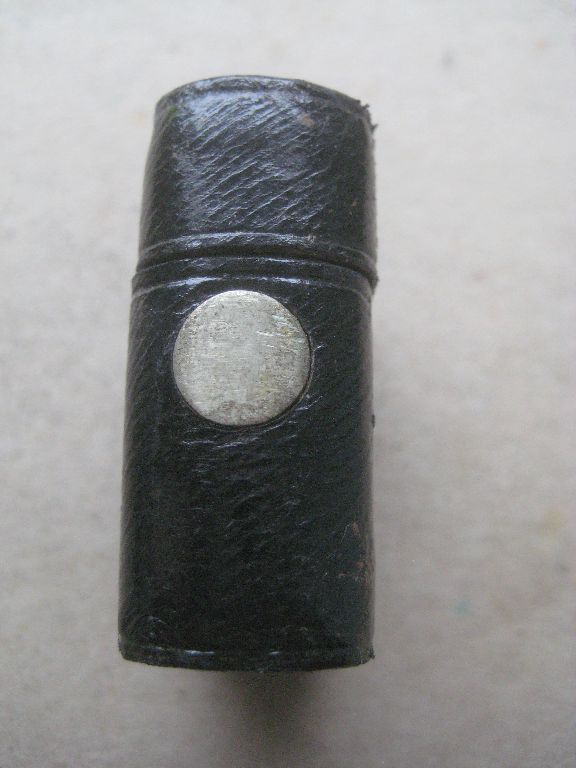 Antique Leather Cased Glass Inkwell - Image 4 of 11
