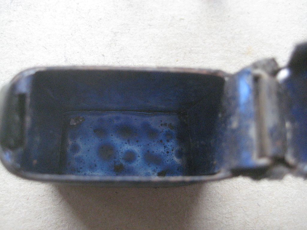 Antique Leather Cased Glass Inkwell - Image 7 of 11