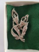 Silver and Marcasite Brooch