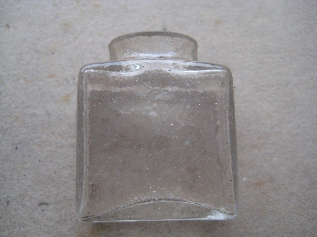 Antique Leather Cased Glass Inkwell - Image 3 of 11