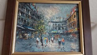 Original Signed Oil on Canvas French Painting by J.Neil 1960