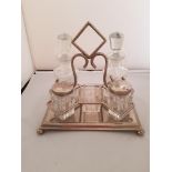 Vintage Cut Glass Cruet Set