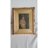 Antique The Lost Child Print within original Gilt Frame