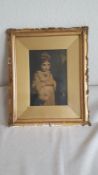 Antique The Lost Child Print within original Gilt Frame