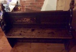 Victorian Pitch Pine Small Church Pew