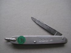 Edwardian Silver Hafted Penknife