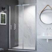 NEW (L167) Scudo 1200mm Sliding Shower Door. RRP £362.99. 8mm toughened safety glass 1900mm ...