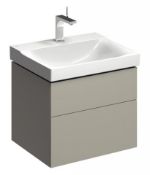 NEW Keramag Xeno 2 Vanity unit 807261+3D4711WH. 580x530x462mm, Greige, matt lacquer. RRP £994....