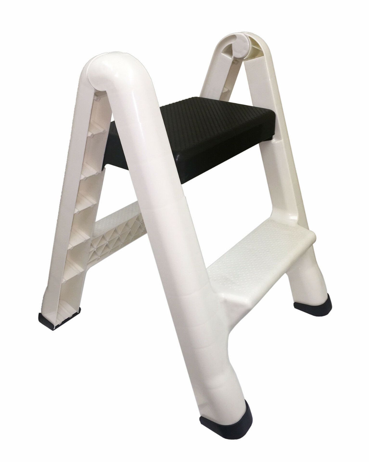 2 x 53.5cm x 44cm x 59cm (44 x 17.5 x 64.5cm closed) plastic folding step ladder (zzacsl)