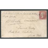Great Britain Mailboat Cancels / Gibraltar 1862 Cover headed "From Dennis Dailey on board H.M. Ship