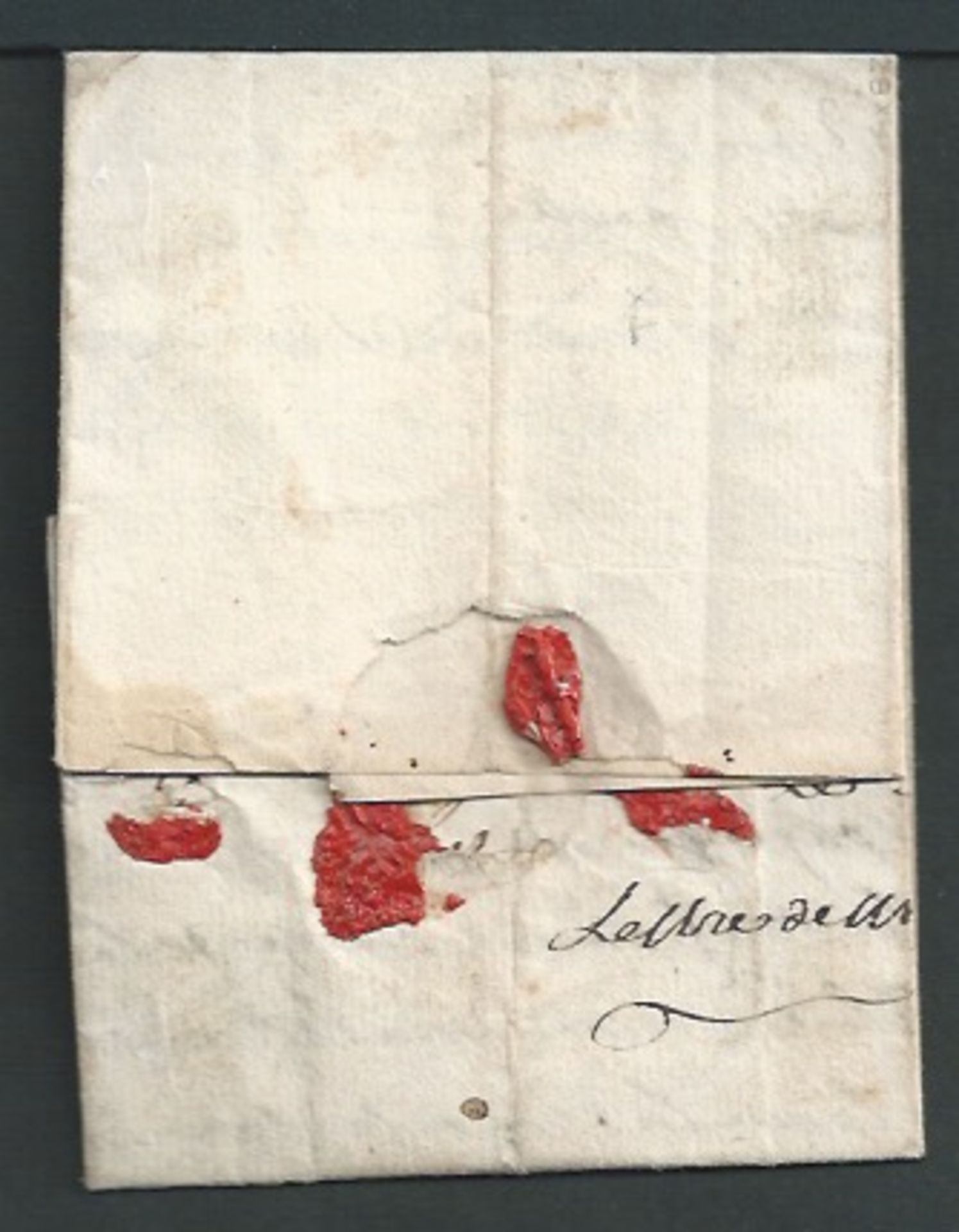 French Colonies - Martinique 1827 Entire letter (fie folds) from St Pierre to Marseille with red fra - Image 2 of 2