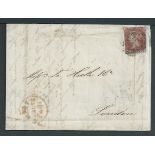 G.B. - Northumberland/Denmark/Forwarding Agents 1847 Entire Letter from Elsinore, Denmark, to Londo