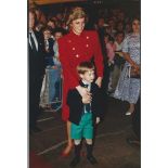 ROYALTY 2 FINE PRESS PHOTOS PRINCESS DIANA & PRINCE WILLIAM AT ROYAL TOURNAMENT 1988 Two fine orig