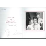 ROYALTY SIGNED CHRISTMAS CARD FROM PRINCESS ANNE DAUGHTER OF QUEEN ELIZABETH II Fine Christmas ca