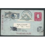 South Africa / USA 1927 USA 2c postal stationery cover posted from South Africa to the USA with 1926