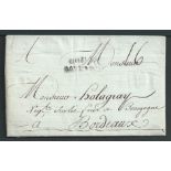 France - Maritime / Haiti 1784 Entire Letter from Port au Prince to Bordeaux charged 16 sols with a