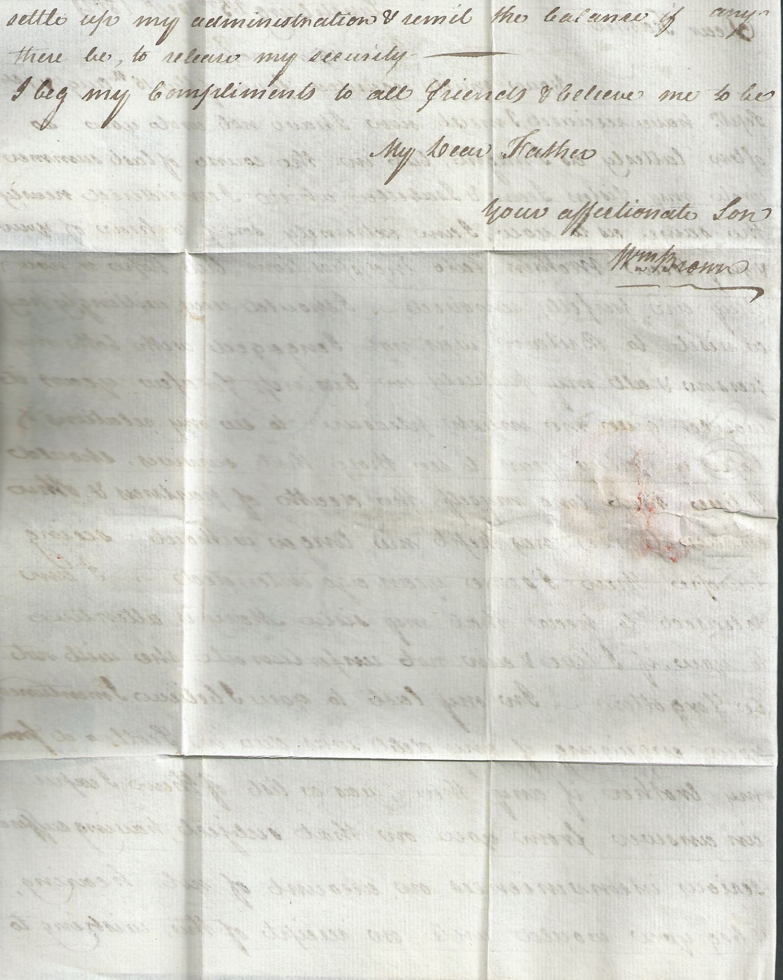 G.B. - Channel Islands / Ship Letters - Guernsey 1804 Entire letter (upper flap removed and rejoined - Image 3 of 3