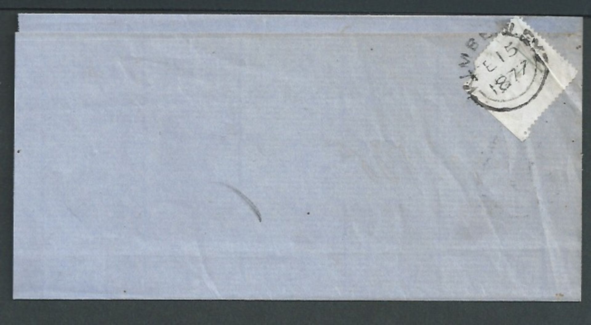 Griqualand West 1877 O.H.M.S. Money Order Business Wrapper to Cape Town, cancelled at Kimberley by - Image 2 of 2
