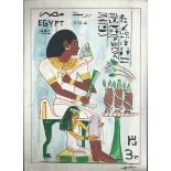 Egypt 1970-90 Stunning group of original printed artworks for Egyptian stamps. The designs include