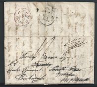 Mexico 1828 Entire Letter from 'Mexico (City?) 24 December 1828" to South Cave, Yorkshire travelling